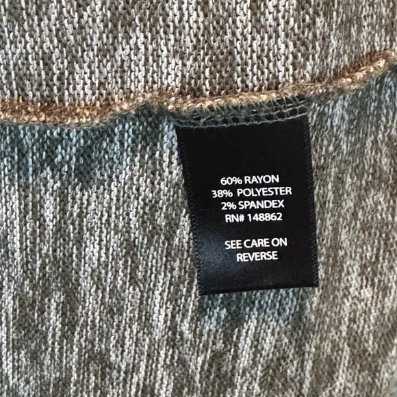 EUC TORRID Olive Green Space Dye Draped Open Front Cardigan Plus Size 4 Soft - Picture 4 of 4